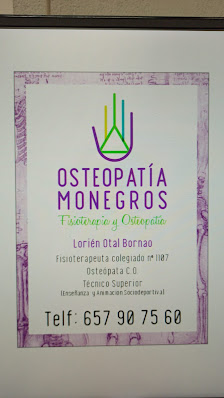 Osteopatía Monegros C. de la Paz, 1, 22200 Sariñena, Huesca, España
