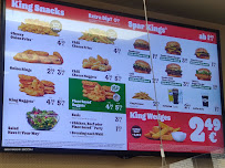 Menu du Burger King à Hamburg