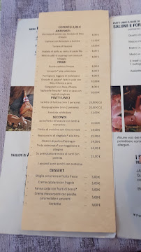 Ristorante Prosciutteria La Grolla à Saint-Vincent menu