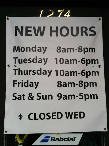 Sporting Goods Store «Plaza Tennis & Sports», reviews and photos, 1274 Solano Ave, Albany, CA 94706, USA