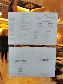 Menu du Bloom Sushi Batignolles à Paris