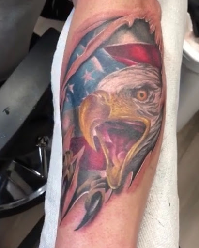 Explore shoulder arm tattoo ideas, creative tattoo ideas in Kenosha, available at Kenosha Tattoo Company