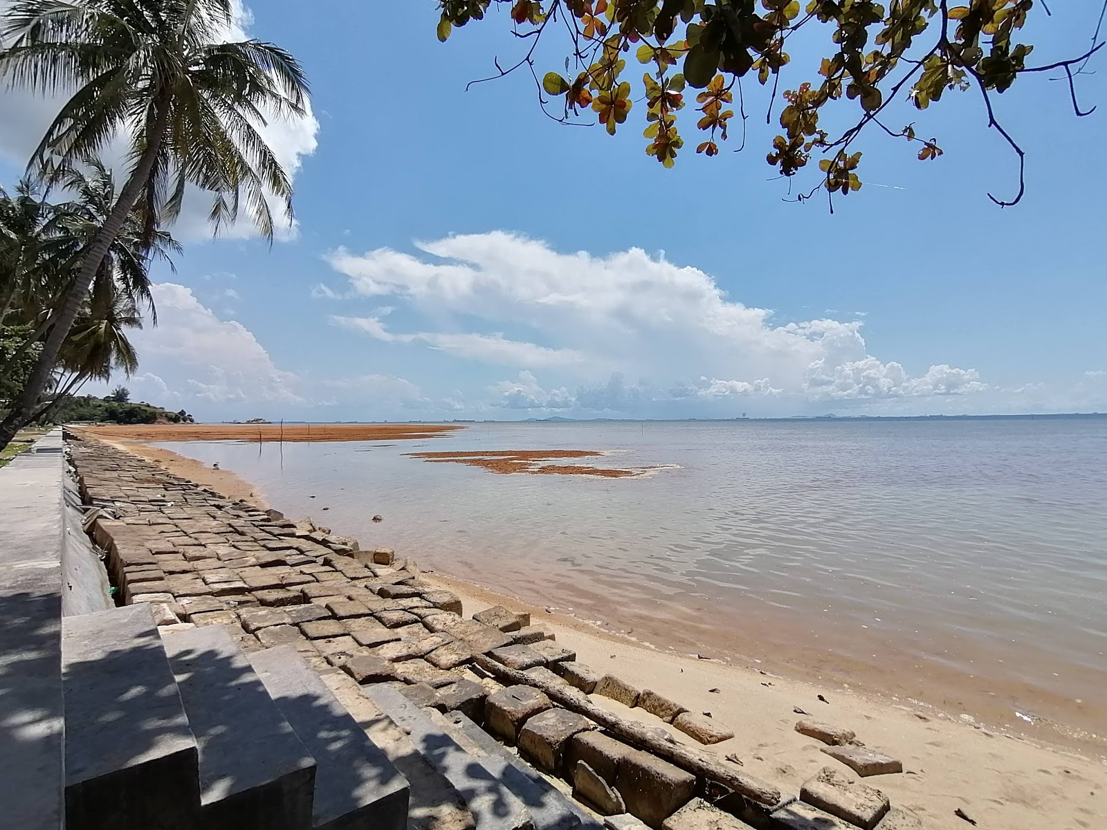 Zdjęcie Pantai Tj. Bemban z powierzchnią różowy piasek