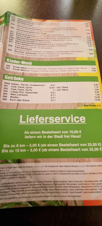 Carte du Bollywood Pizza Service à Waren