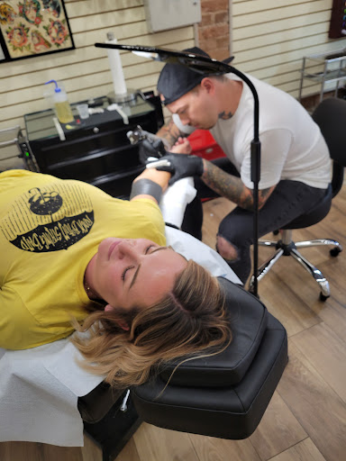 Explore men's clock tattoo ideas, creative tattoo ideas in Fort Collins, available at Linden Street Tattoo Company