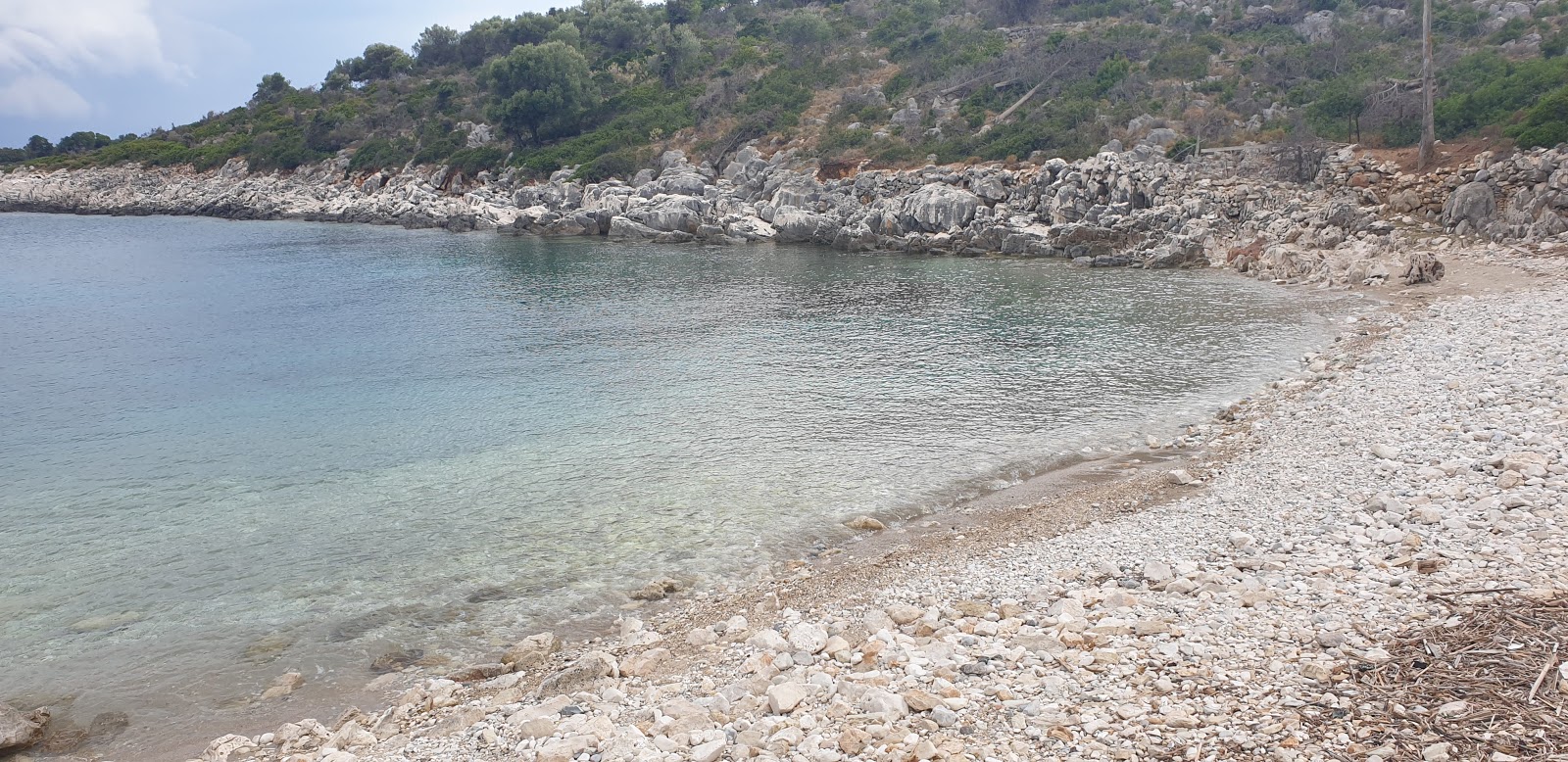 Photo of Ampelakia Paralia with green pure water surface