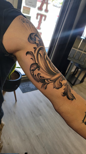 Explore aztec warrior tattoo ideas, creative tattoo ideas in Kalispell, available at Swindler Ink