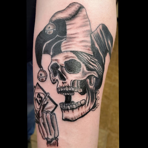 Find top of shoulder tattoo ideas for your next unique tattoo in Copperas Cove at Black Moon Tattoo Company