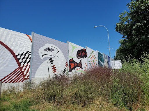 First Nation Art Soundwall - Nchemus: Coming together, 466 Chief Jimmy Harry Dr, North Vancouver, BC V7J 3R9