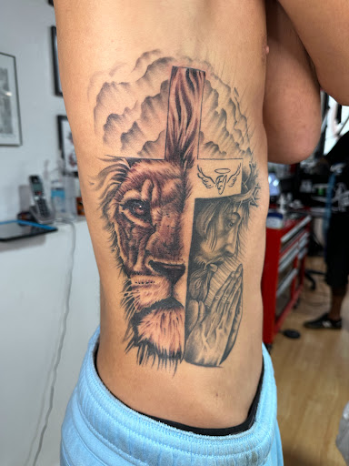 Explore san judas tattoo ideas, creative tattoo ideas in Durango, available at Heathen Tattoo