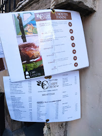 Restaurant Trattoria Carpe Diem à Terni (le menu)