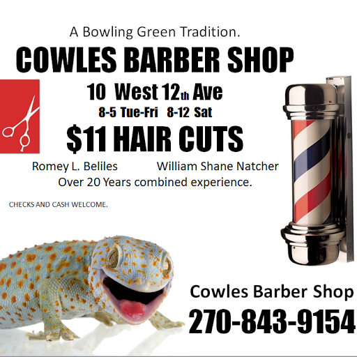 Barber Shop «Cowles Barber Shop», reviews and photos, 10 W 12th Ave, Bowling Green, KY 42101, USA