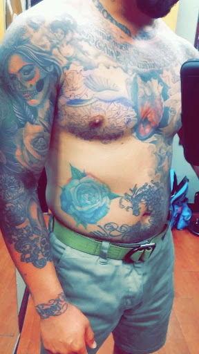 Explore upper back tattoo ideas male, creative tattoo ideas in Lake Elsinore, available at Indigenous Ink