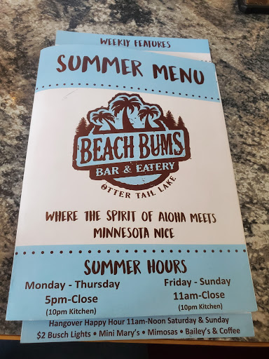 Restaurant «Beach Bums Bar & Eatery», reviews and photos, 35776 Co Hwy 72, Battle Lake, MN 56515, USA