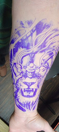 Find robotic tattoo ideas for your next unique tattoo in Huntsville at Blacktide Tattoo Co.