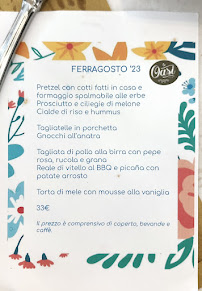 Menu du Oasi Cannettacci Ristorante B&B à Castelferretti