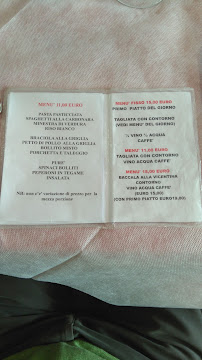 Trattoria al Portego à Mossano carte