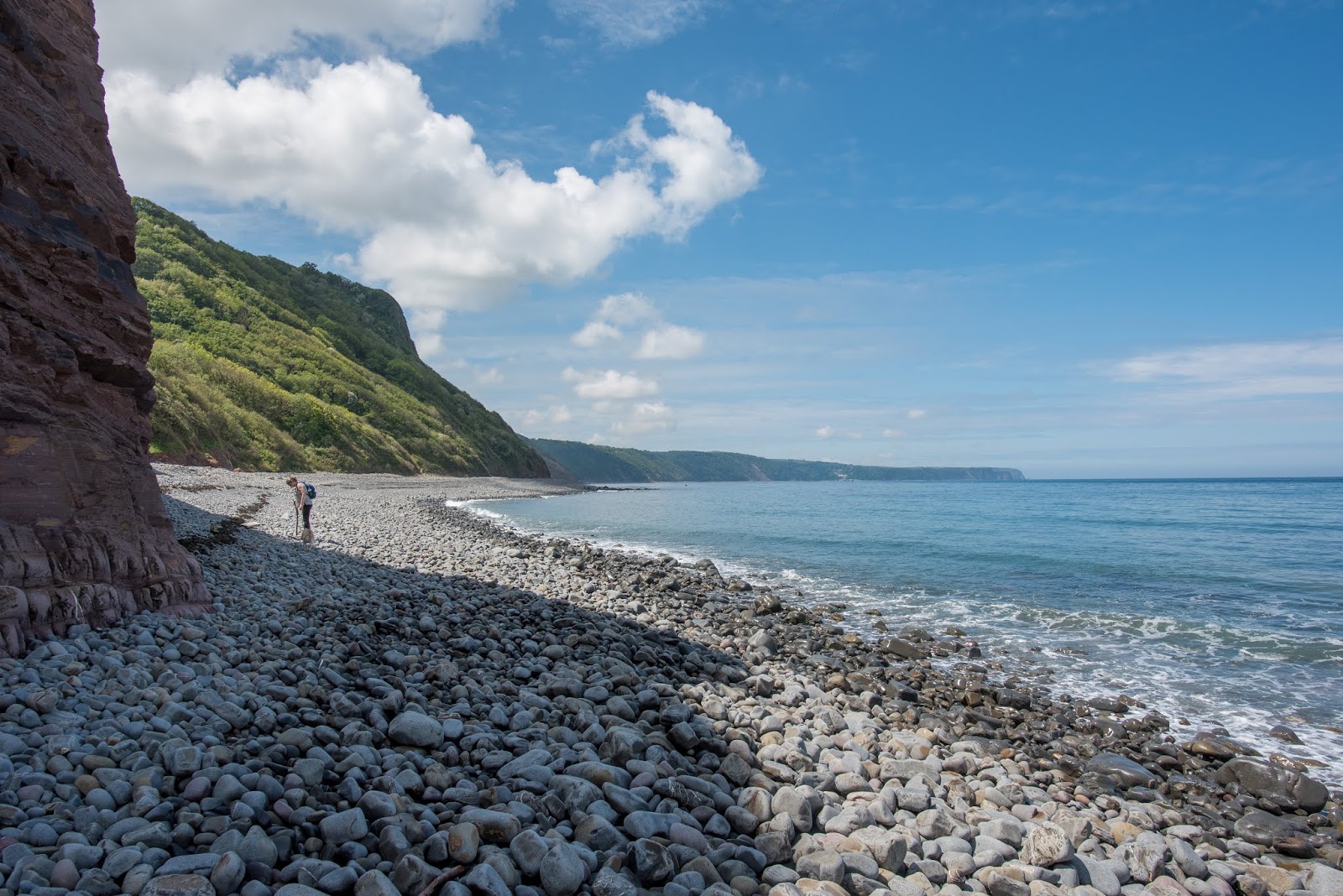 Photo of Peppercombe Beach with turquoise pure water surface