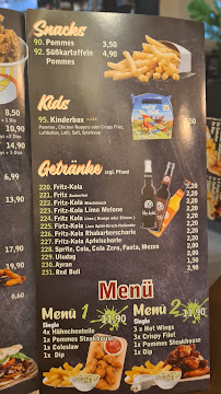 Menu / carte de Chicken Station à Göttingen