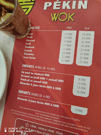Pékin Wok à Saint-Genis-Pouilly menu
