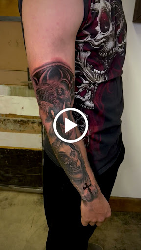 Explore irish tattoo sleeve ideas, creative tattoo ideas in Tucson, available at Gods Country Tattoo Saloon