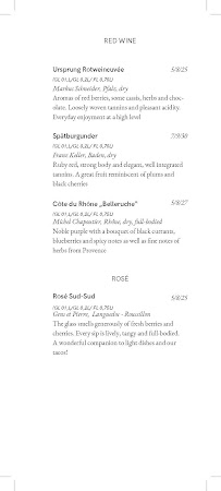 Preeda à Berlin menu