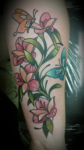 Explore violet tattoo ideas, creative tattoo ideas in Brunswick, available at Body Revolution Tattoos & Body Piercings