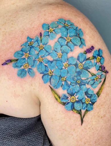 Explore inner forearm tattoo cover up ideas, creative tattoo ideas in Broxton, available at Seratonin Tattoo Parlor