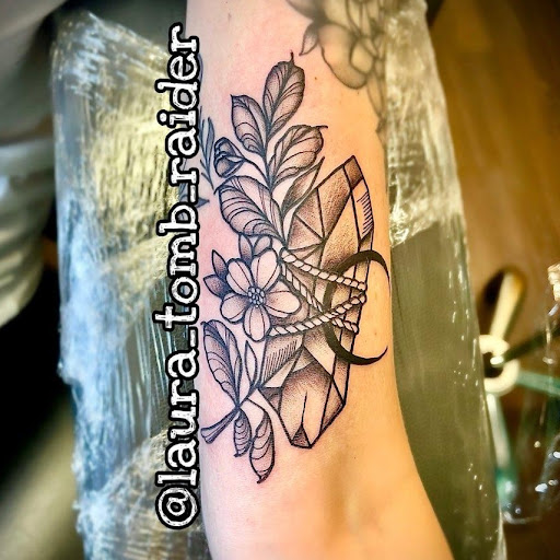 Explore chest tribal tattoo ideas, creative tattoo ideas in Mckinney, available at Borrowed Time Fine Art Gallery Tattoo Shop