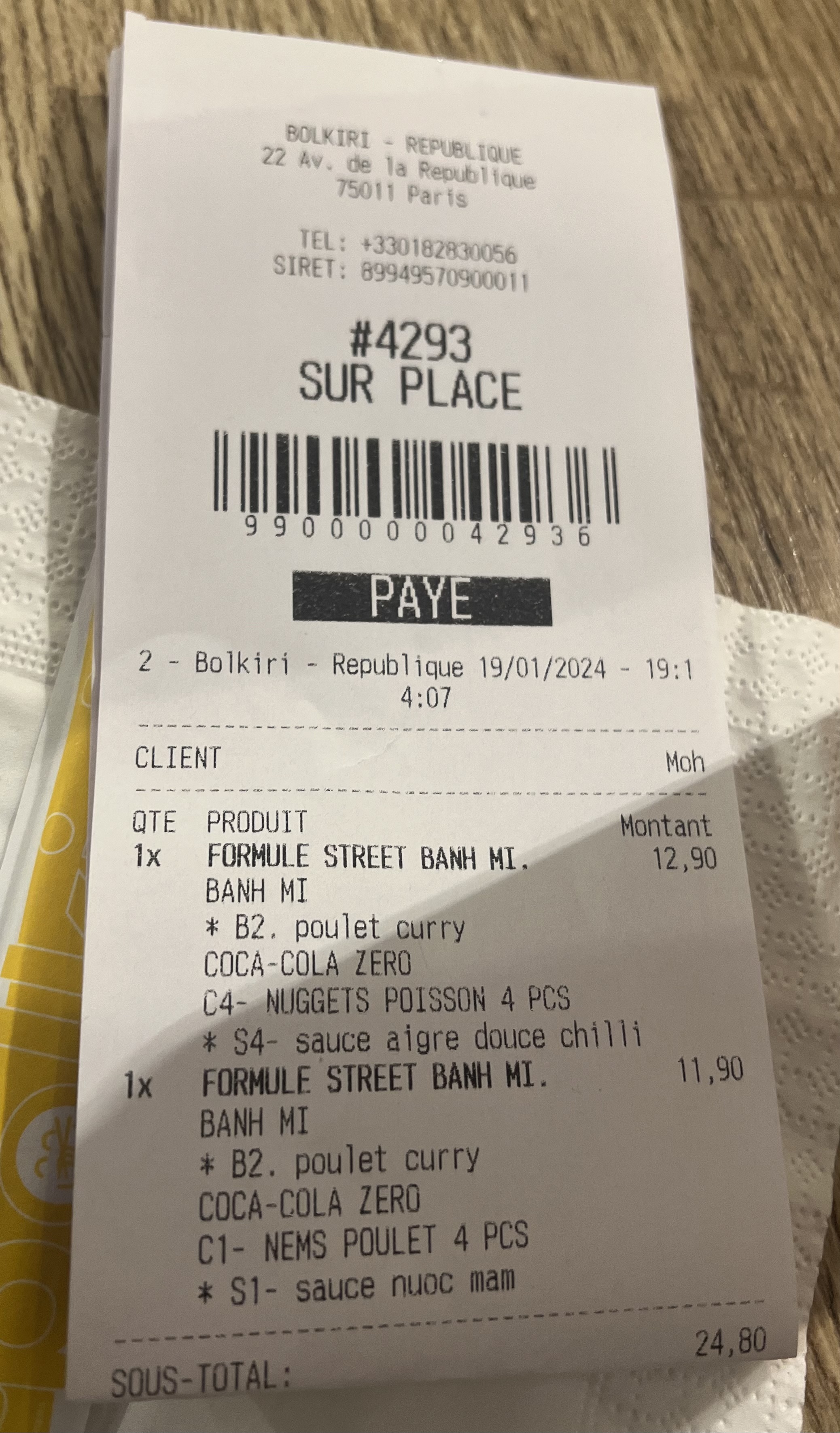 Photo n° 6 de l'avis de Moi.o fait le 20/01/2024 à 13:51