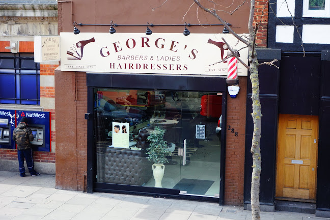 Georges Barbers / Hairdressers shop/sunbeds - London