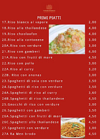 Menu / carte de Tesoro express à Valenza