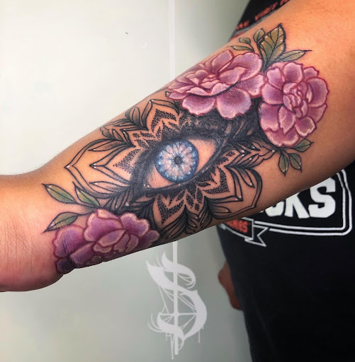 Explore long thin tattoo ideas, creative tattoo ideas in Lopez Island, available at Soot and Bone Body Art Studio