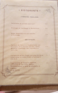 Menu / carte de Antica Farmacia dei Sani à Castellanza