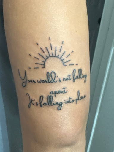 Explore upper thigh tattoo ideas, creative tattoo ideas in Roanoke, available at Black Caesar Tattoos & Piercings