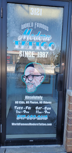 Tattoo Shop «Modern Tattoo Ltd. and Museum of American Tattooing», reviews and photos, 3121 Beacon St, North Chicago, IL 60064, USA