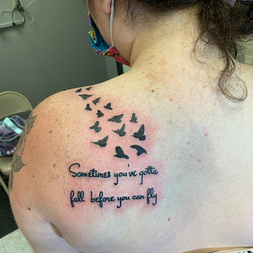 Explore map tattoo ideas, creative tattoo ideas in Hudson Falls, available at ALTERED ADDICTION TATTOOS