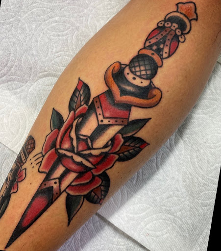 Explore tennis tattoo ideas, creative tattoo ideas in Santa Rosa, available at Anchor Rose Tattoo