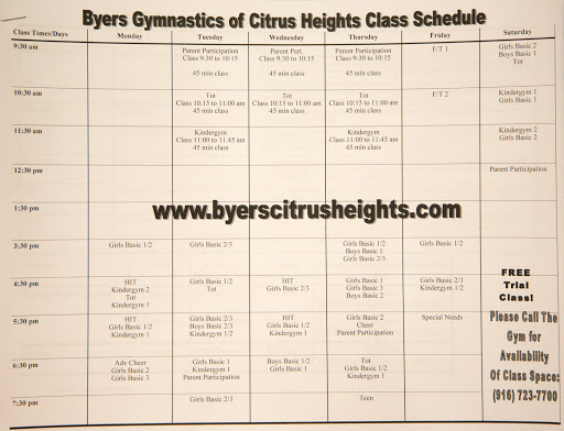 Gymnastics Center «Byers Gymnastics Center - Citrus Heights», reviews and photos, 7700 Sunrise Blvd, Citrus Heights, CA 95610, USA