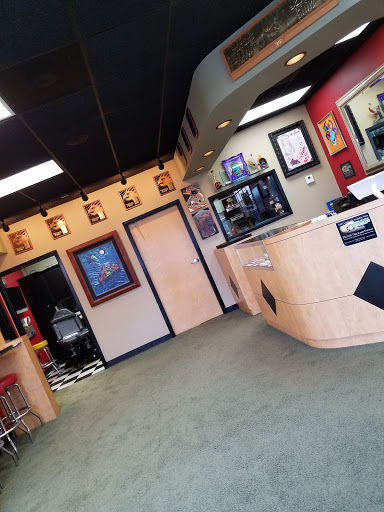 Explore tattoo ideas for mens leg, creative tattoo ideas in Marietta, available at Sink or Swim Studio and Gallery