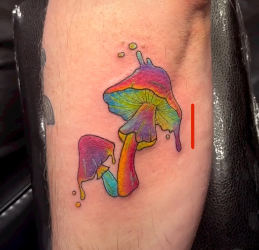 Explore skull and roses tattoo ideas, creative tattoo ideas in Tacoma, available at Garfield Street Tattoo Co