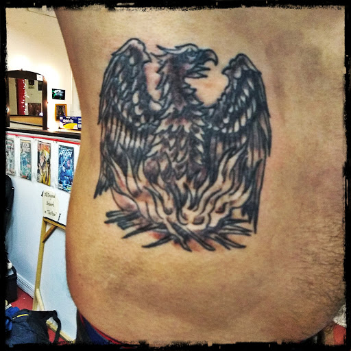 Explore chest and arm tattoo ideas, creative tattoo ideas in New Orleans, available at Catahoula Tattoo 