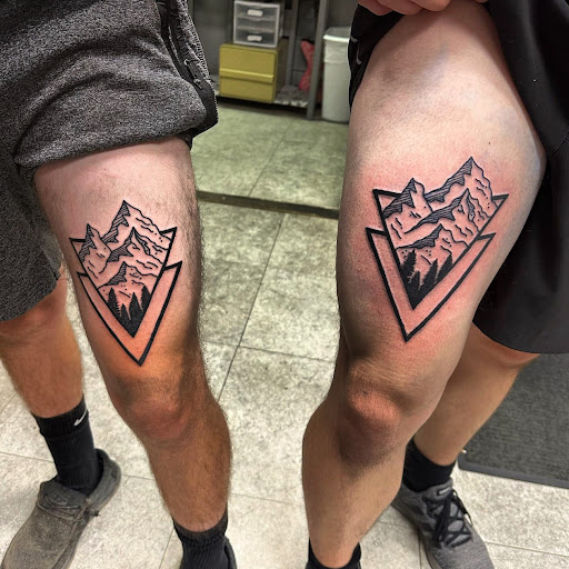 Explore trapezius tattoo ideas, creative tattoo ideas in Hudson Falls, available at ALTERED ADDICTION TATTOOS