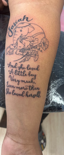 Explore cherub tattoo ideas, creative tattoo ideas in Brandon, available at Forever Yours Tattoo and Piercing