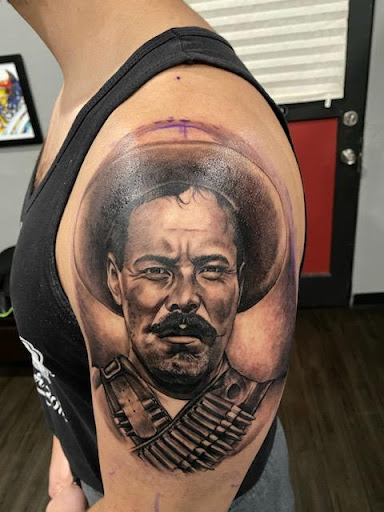 Explore background filler tattoo ideas, creative tattoo ideas in Albany, available at Primal Instincts Body Art Studio