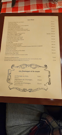 Restaurant français Chantefable à Paris - menu / carte