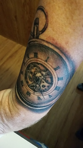 Explore footprints in the sand tattoo ideas, creative tattoo ideas in Houston, available at RS3 Studios