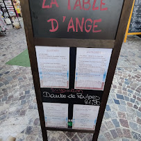 Menu du La table d'ange à Le Lavandou