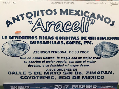 Antojitos Mexicanos Araceli - Calle 5 de mayo, Cimapan, 54660 Coyotepec, Méx., Mexico