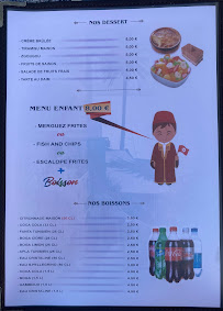 Menu / carte de Restaurant Sidi Boussaid à La Courneuve